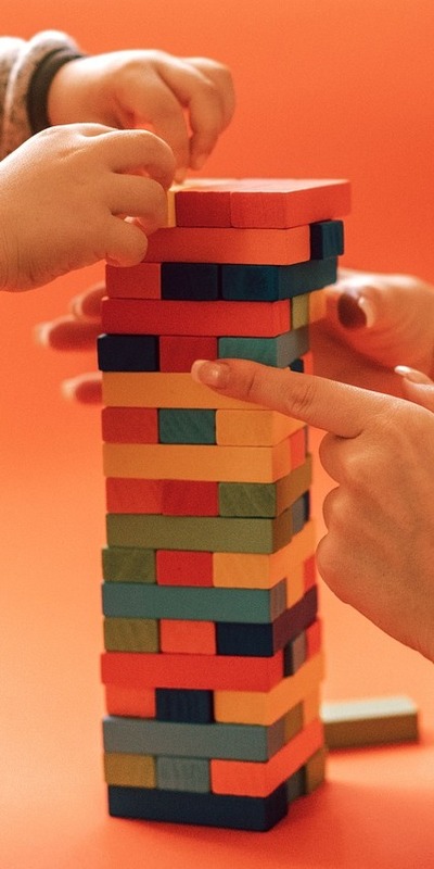 Wooden building blocks