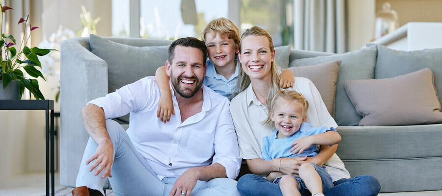 Family sitting together